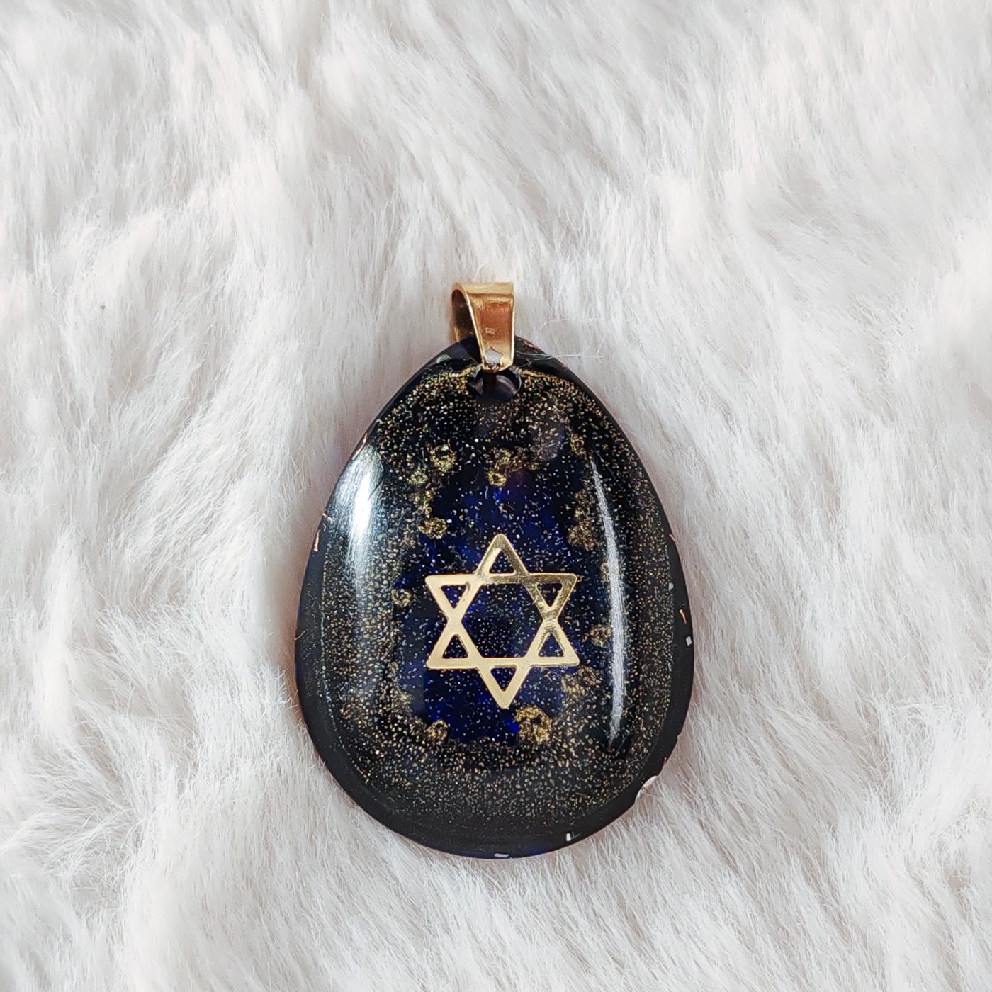 Pendentif orgone Étoile de David