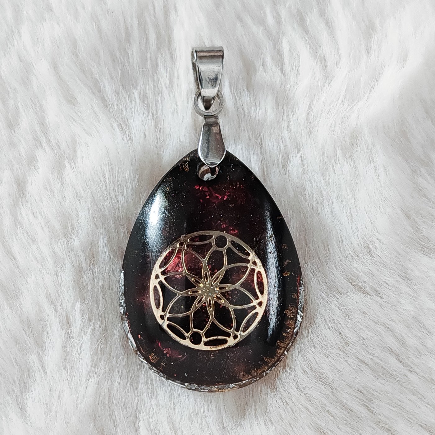 Pendentif orgone Rosace